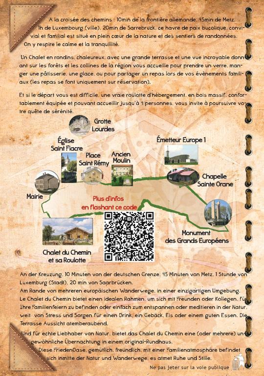 Le Chalet Du Chemin Et Sa Roulotte Berviller-en-Moselle Dış mekan fotoğraf